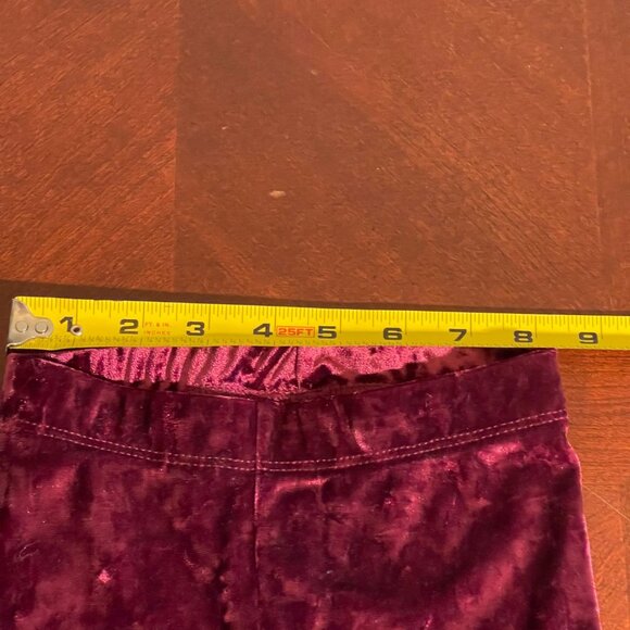 Nike Baby Girls Velour Burgundy Leggings 18M Soft Stretchy Fabric Embroidered - Picture 5 of 6